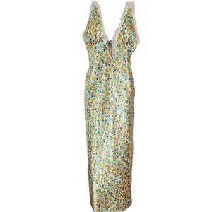 Wild‎ Fable Floral Mini Dress Lace Trim Cottagecore Summer Medium Women